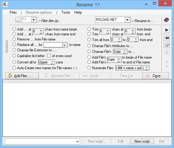 webXpace File Renamer