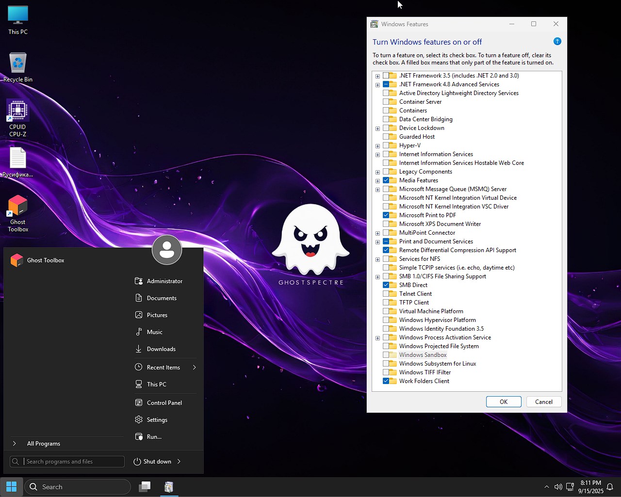 Виндовс 11 Про 24H2Супер лайт от Ghost torrent
