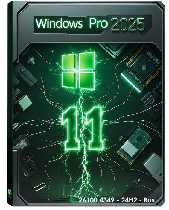 Профессиональная Виндовс 11 x64 24H2 от 06.2025 для флешки с настройками