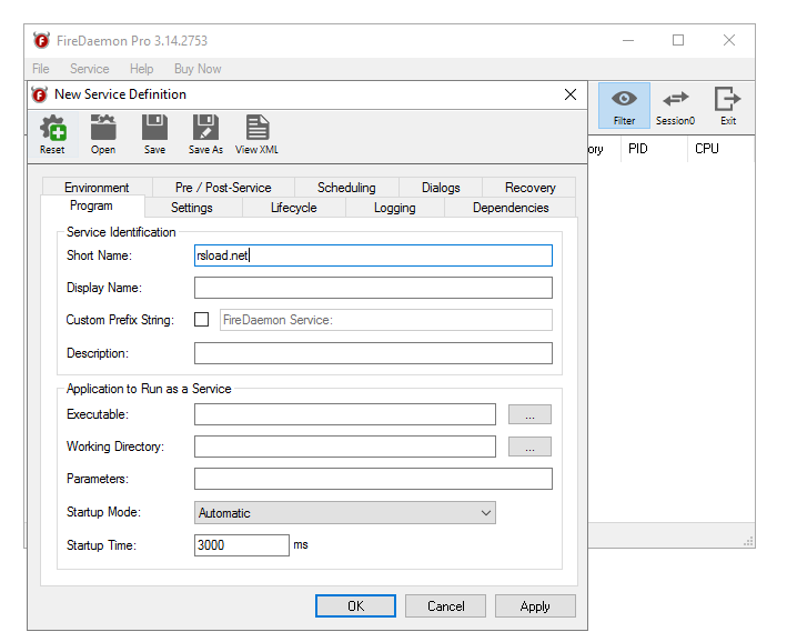 бесплатно FireDaemon