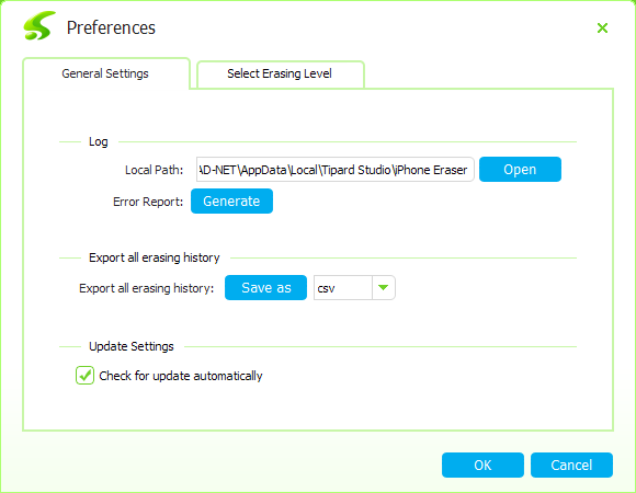 бесплатно Tipard iPhone Eraser