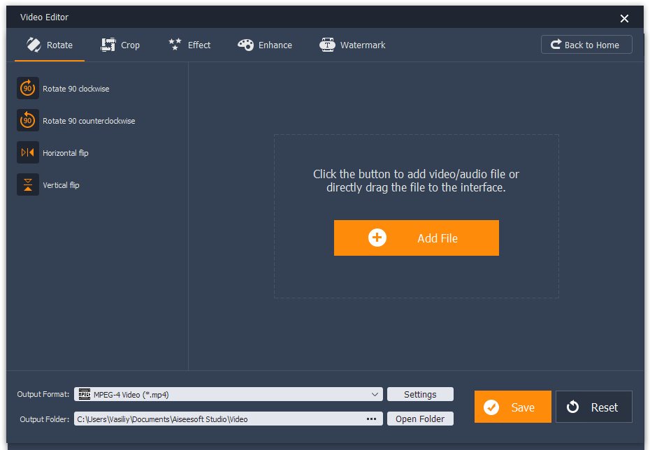скачать Aiseesoft Video Editor ключ