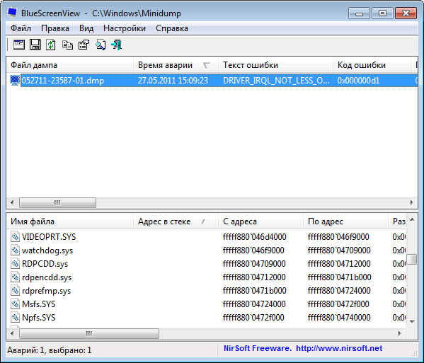 скачать BlueScreenView