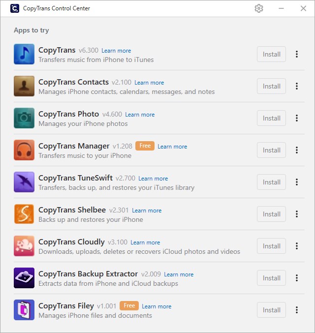 скачать CopyTrans Suite бесплатно