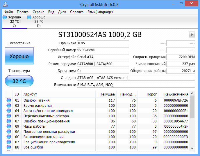 скачать CrystalDiskInfo