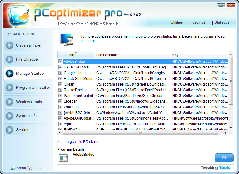 скачать PC Optimizer