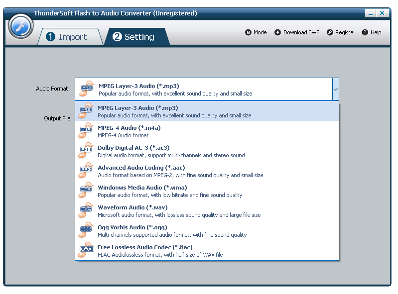 скачать ThunderSoft Flash to Audio Converter