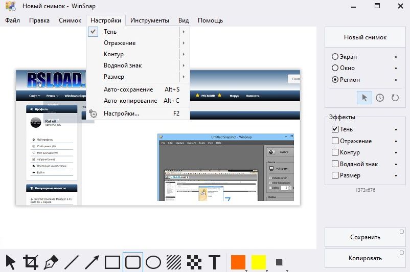 скачать WinSnap