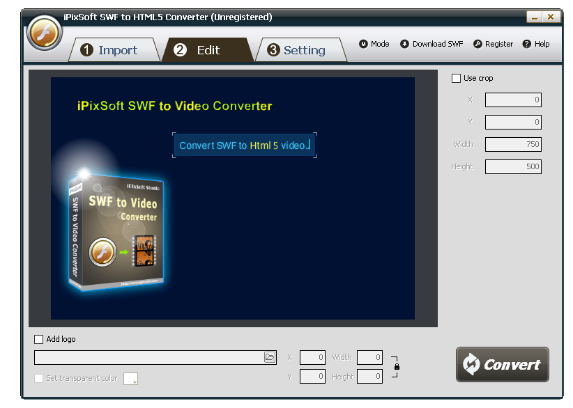 скачать iPixSoft SWF to HTML5 Converter