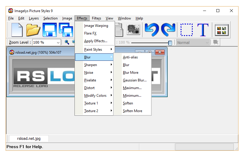 скачать бесплатно Imagelys Picture Styles